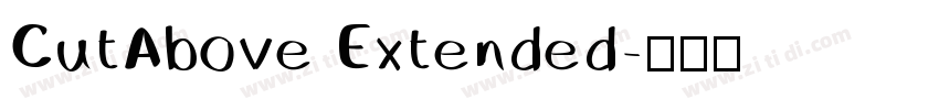 CutAbove Extended字体转换